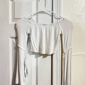 Olivaceous Cream Long Sleeve Cut Out Bodysuit